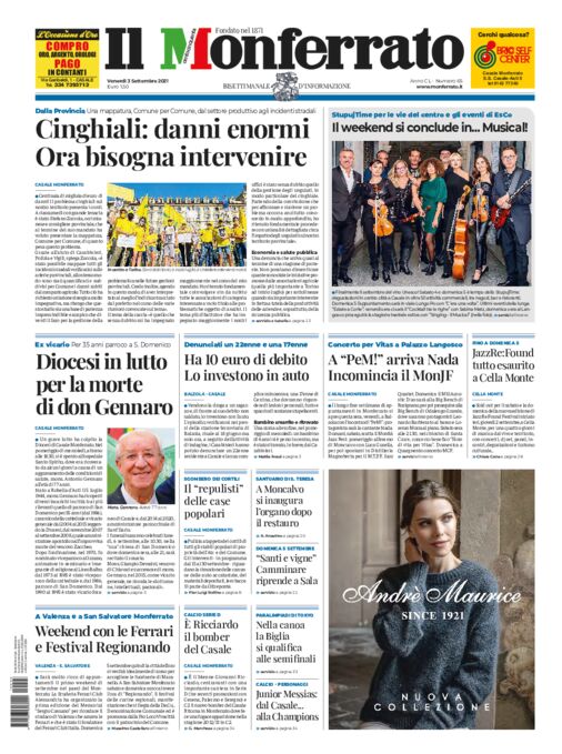 Il Monferrato - Edizione 65 del 03/09/2021